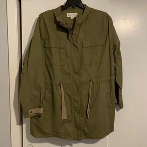 2x olive green rain jacket